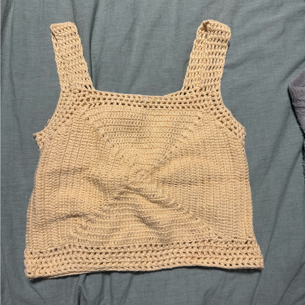 Zara combination knit top